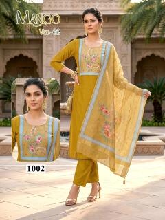 Desi kudi mango vol 62 wholesale long kurtis